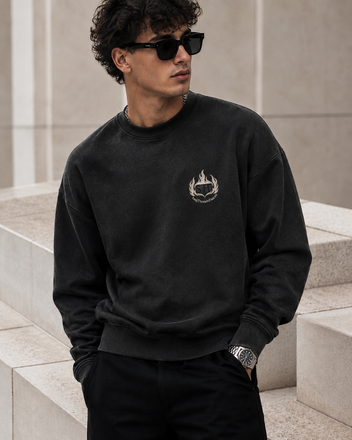 STF Reserved Ashline zip hoodie collection image