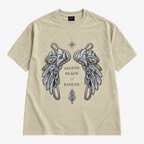 STF Ascend Reach Evolve T-shirt in washed cream — front flatlay