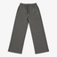 STF grey relaxed open-hem trousers — front flatlay
