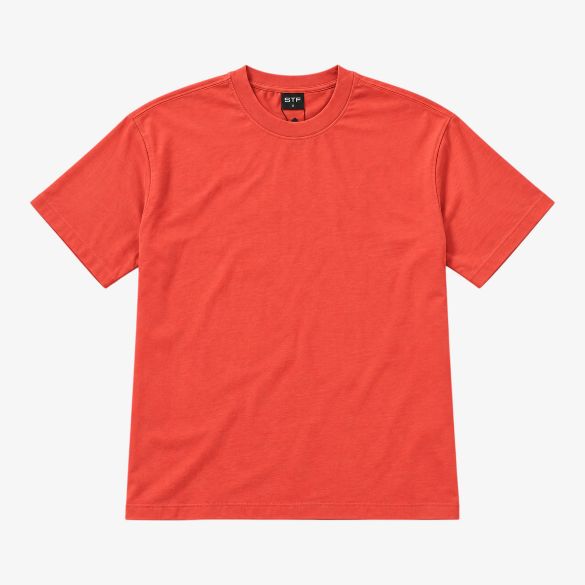 STF Prince Liam oversized T-shirt in koraal, effen voorkant Hoofdafbeelding