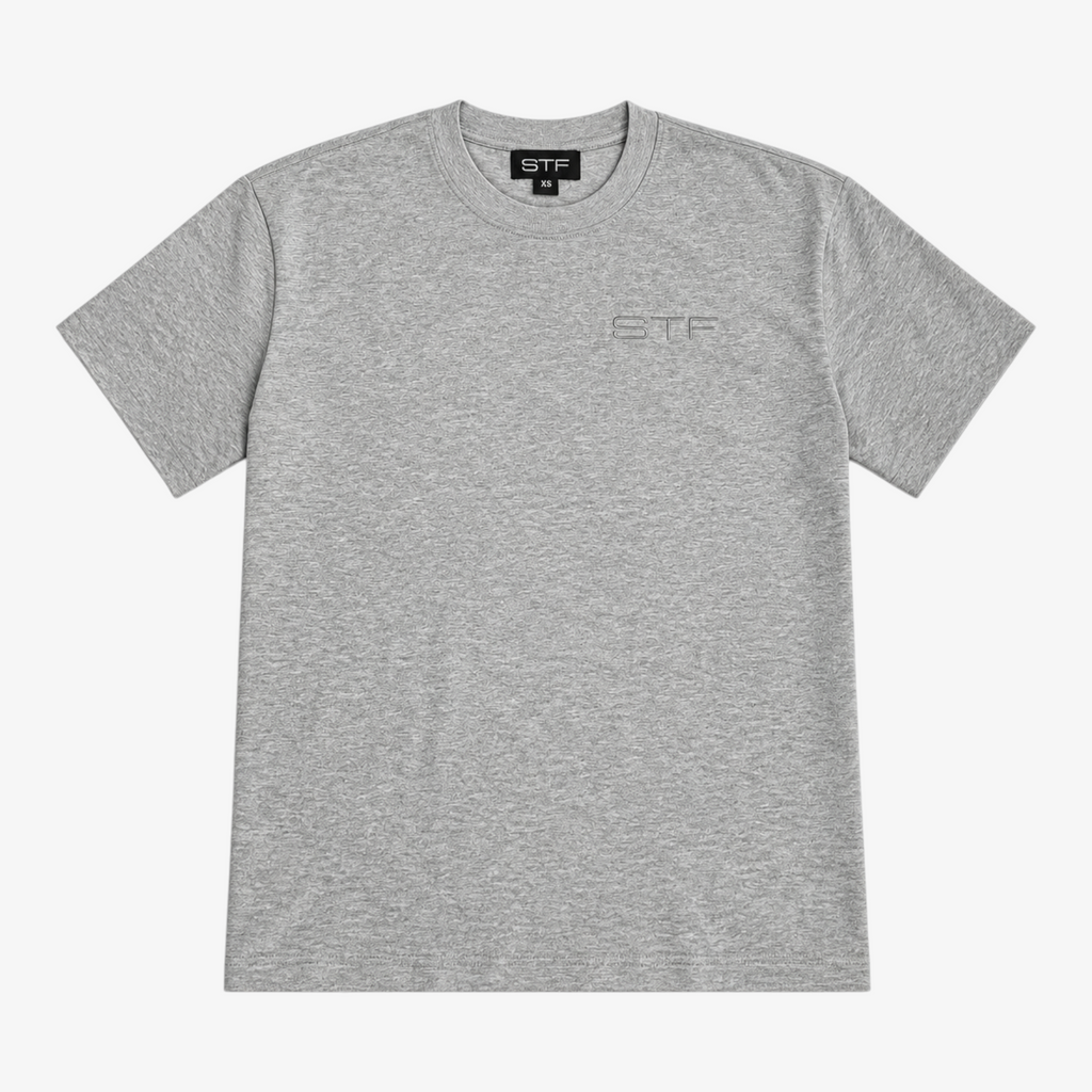 STF Tonal T-Shirt in Grey Marl — Front flat lay