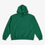 Green STF tonal oversized hoodie — Front flat lay