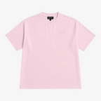 STF oversized tonal T-shirt in light pink — Front flat lay