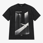 STF Unseen Form washed-black oversized T-shirt — front