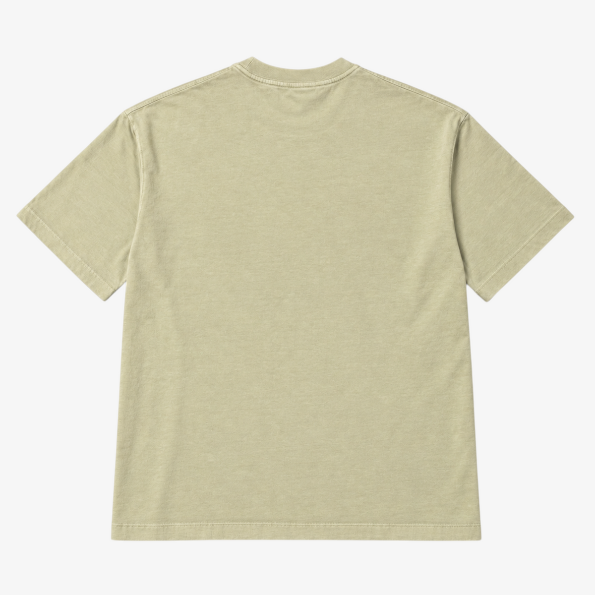 STF Focus Create Repeat T-shirt in washed cream — back flatlay