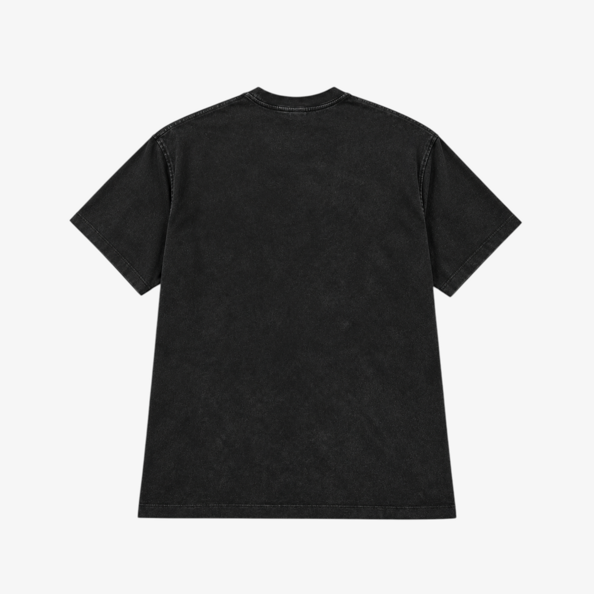 STF Motion in Stillness washed-black boxy oversized T-shirt — back