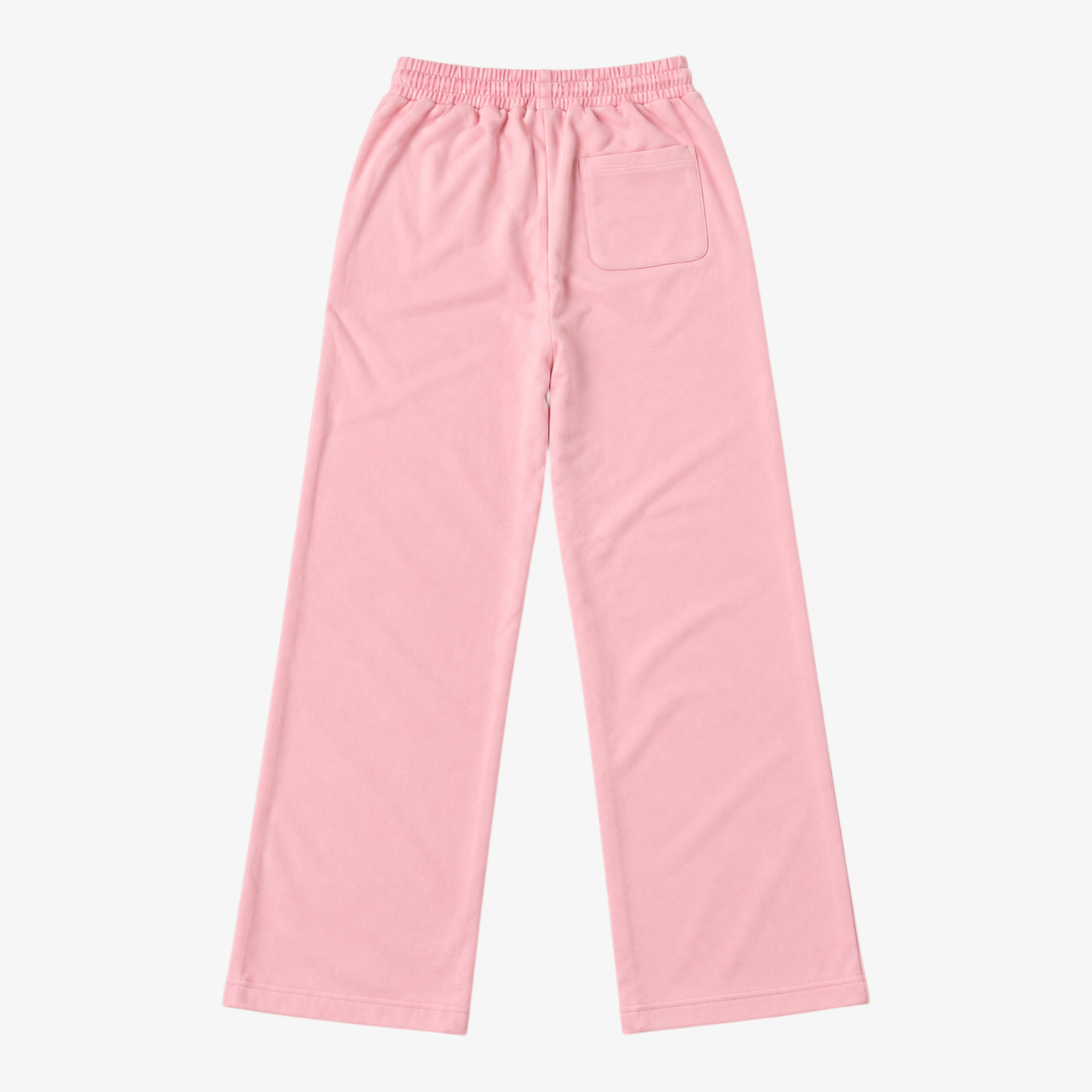 STF Tonal Relaxed Open-Hem Trousers — Pink Secondary image