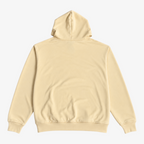 STF oversized boxy hoodie in cream — Back flatlay