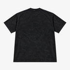 STF Weight of Time washed black boxy oversized T-shirt — back view