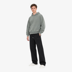 STF Mineral Grey Oversized Hoodie – model three-quarter view