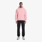 STF pink oversized boxy hoodie — male model front
