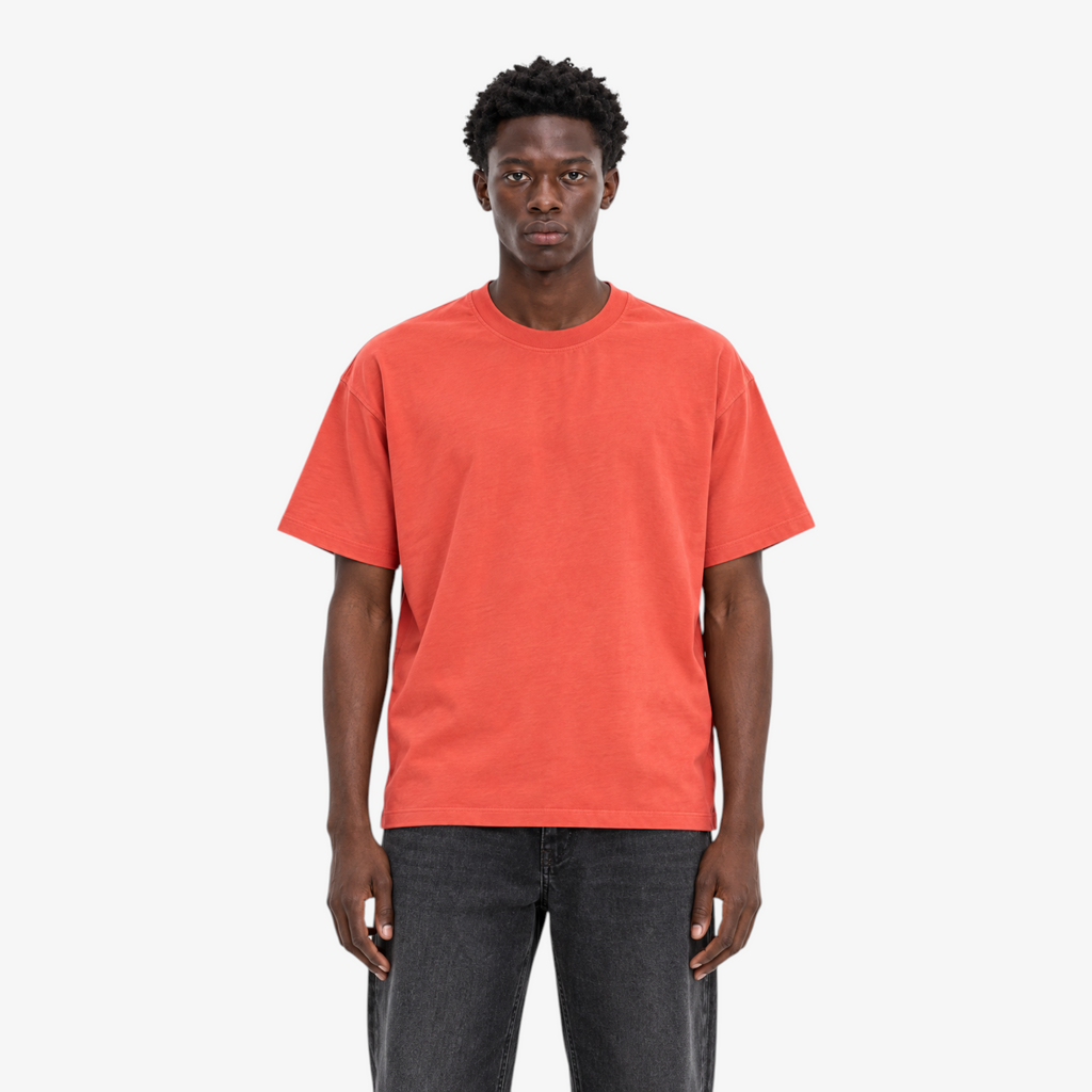 STF Prince Liam coral oversized T-shirt male front view