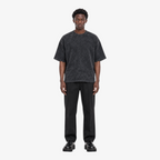 STF Urban Blaze washed black boxy oversized T-shirt — male front