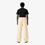STF cream oversized wide-leg joggers — male model back