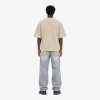 STF Heart of the System Graphic T-Shirt in Washed Cream — Male model back view