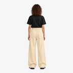 STF cream oversized wide-leg joggers — female model back