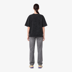 STF Nothing to Prove washed black boxy oversized T-shirt — female back