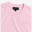 STF oversized tonal T-shirt in light pink — Neckline and tonal embroidery detail