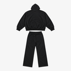 STF black heavyweight tracksuit set, back product view