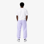 STF lavender French terry joggers – male model back view