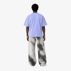 STF lavender oversized T-shirt model back view