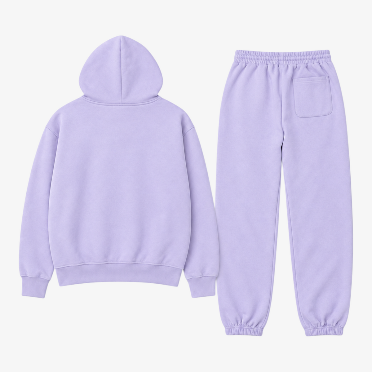 STF lavender oversized training set – product back view