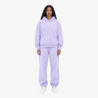 STF lavender oversized training set – female model front view