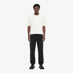 STF Washed Black Straight-Leg Joggers on male model — front